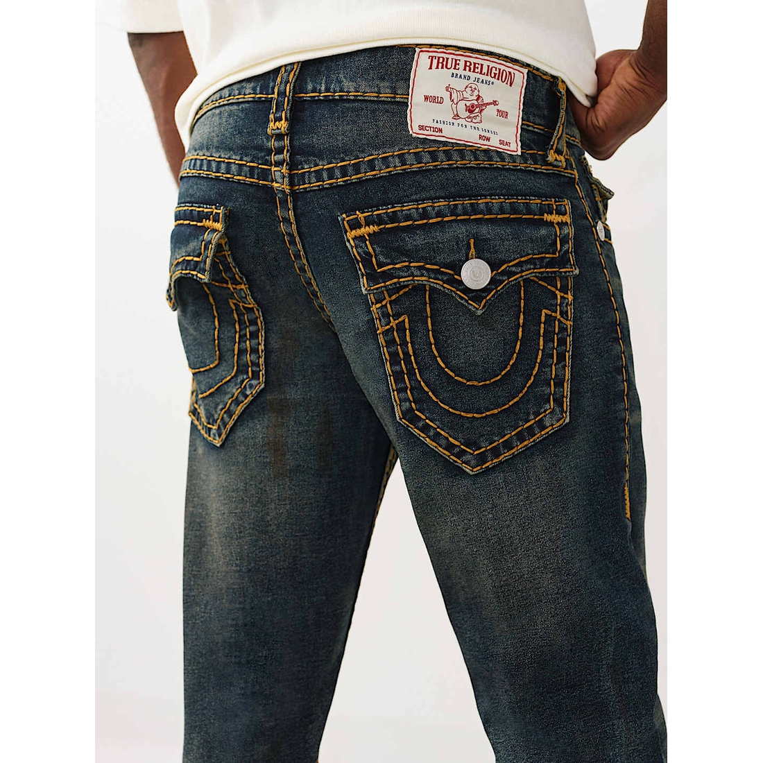 True Religion Outlet Ricky Super T Flap Straight Jean 34