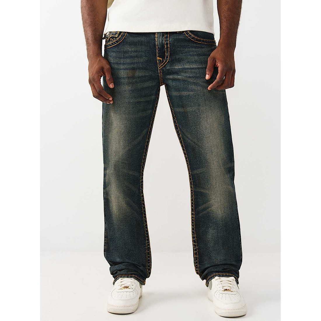 True Religion Outlet Ricky Super T Flap Straight Jean 34