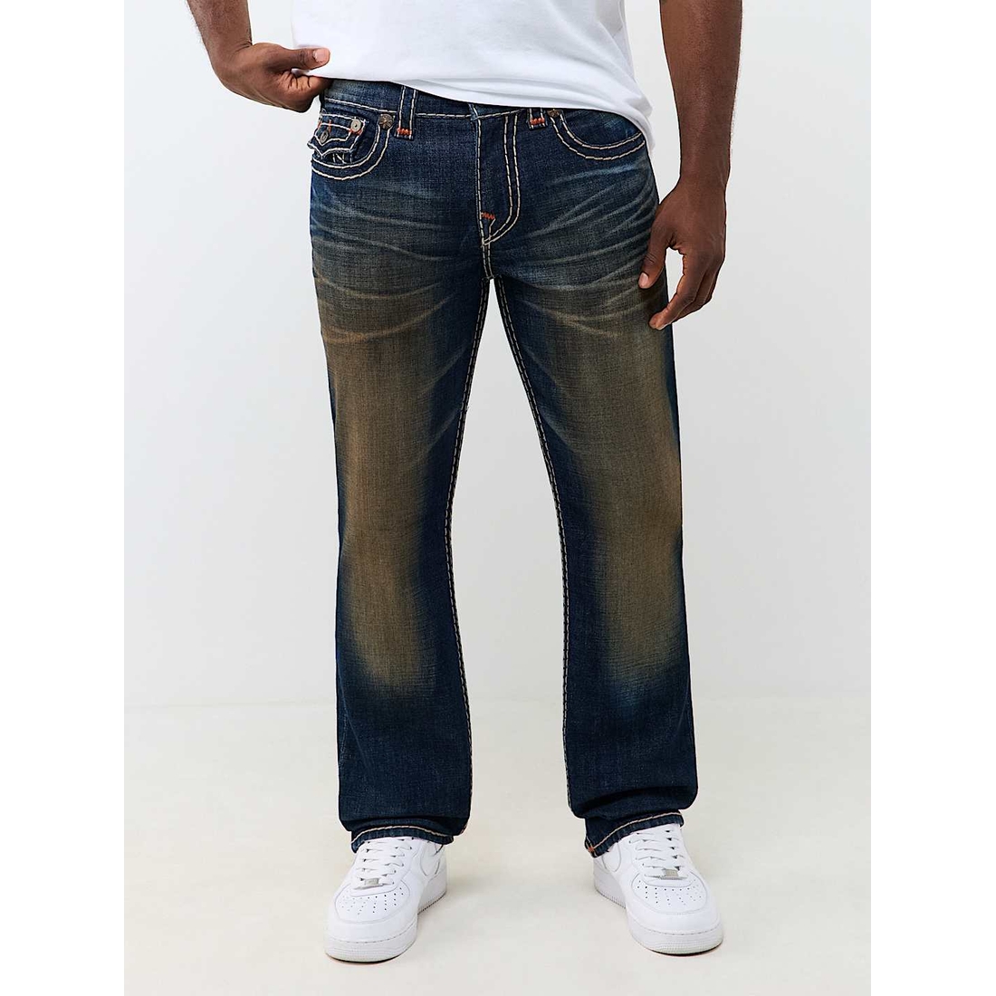 True Religion Outlet Ricky Super T Flap Straight Jean 34
