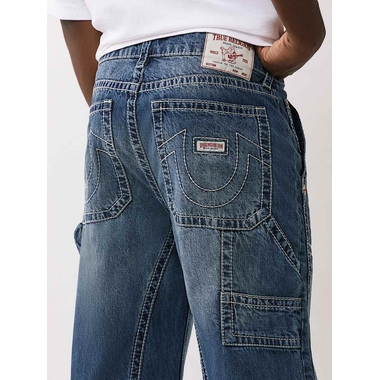 True Religion Outlet Vinny Super T Flatlock Ultra Baggy Jean 34