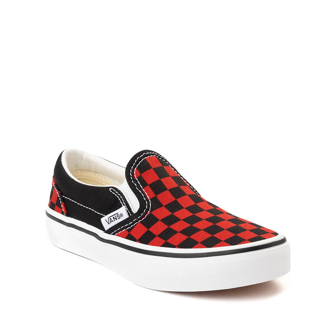 Journey Kidz Vans Slip On Checkerboard Skate Shoe available now at Greenwood Park Mall