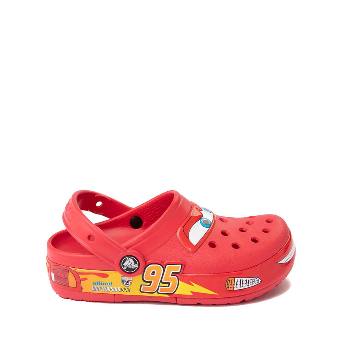 Journeys Kidz Crocs Classic Lightning McQueen Clog available now at Auburn Mall