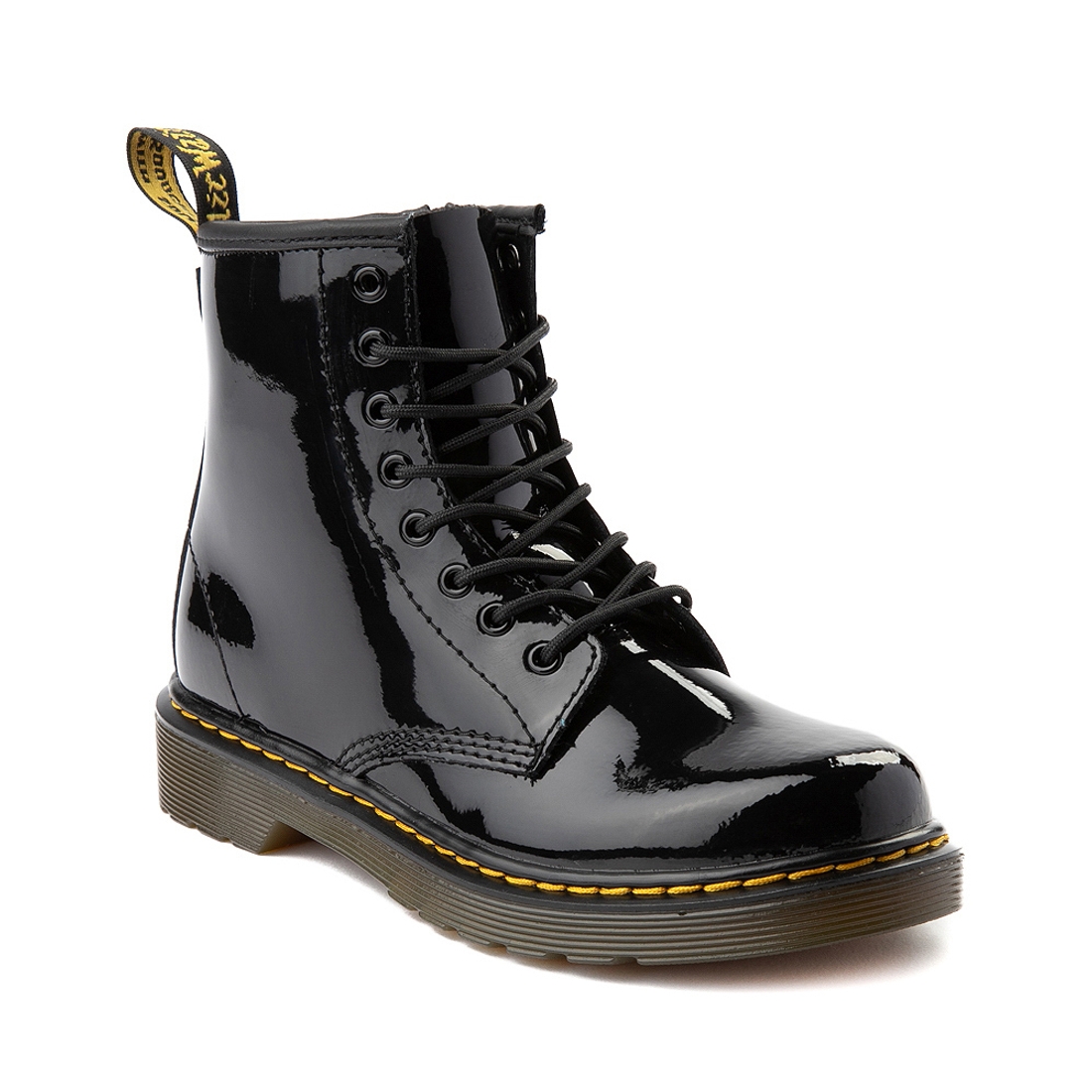 Journeys Kidz Dr. Martens 1460 8 Eye Patent Boot available now at Woodfield Mall