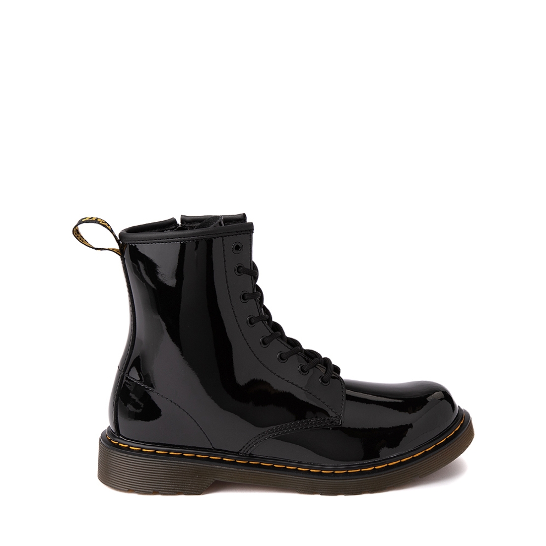 Journeys Kidz Dr. Martens 1460 8 Eye Patent Boot available now at Arundel Mills