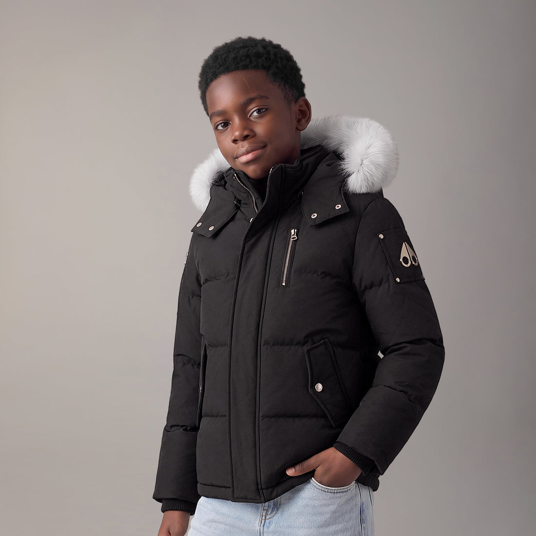 Moose Knuckles Kids Original Down 3q Jacket - Black