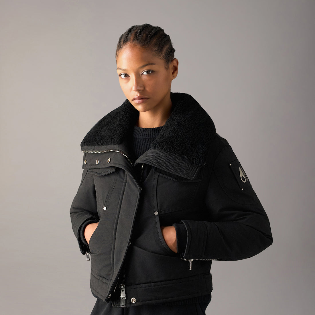 Moose Knuckles Women's Aurora Down Trucker Jacket