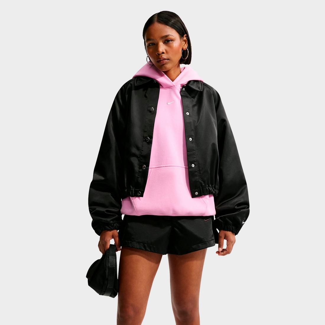 Nike Women's Studio Fleece Medium-Weight Oversized Pullover Hoodie