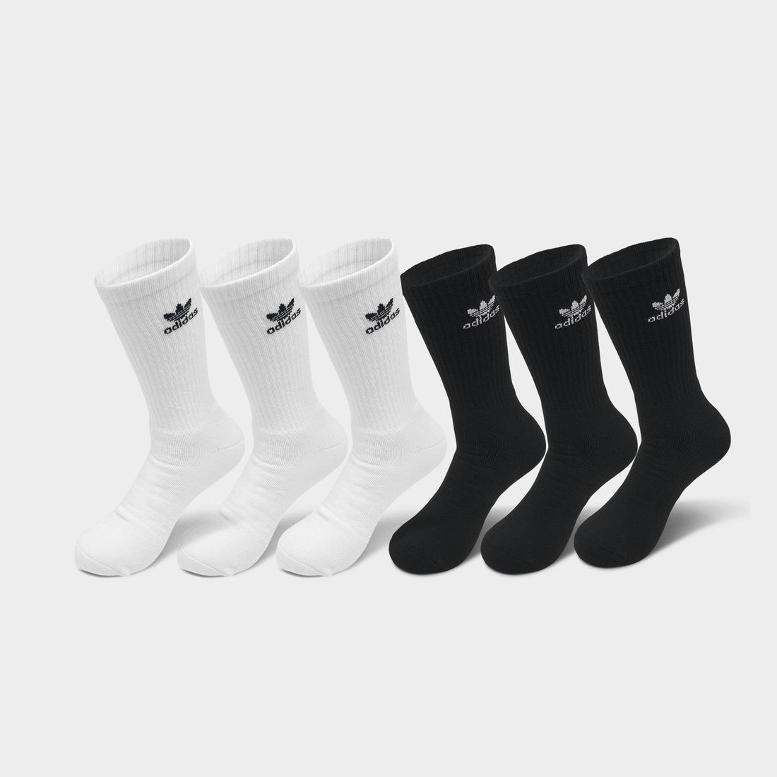 JD Sports adidas Originals Trefoil Crew Socks 6 Pack available now at Sawgrass Mills