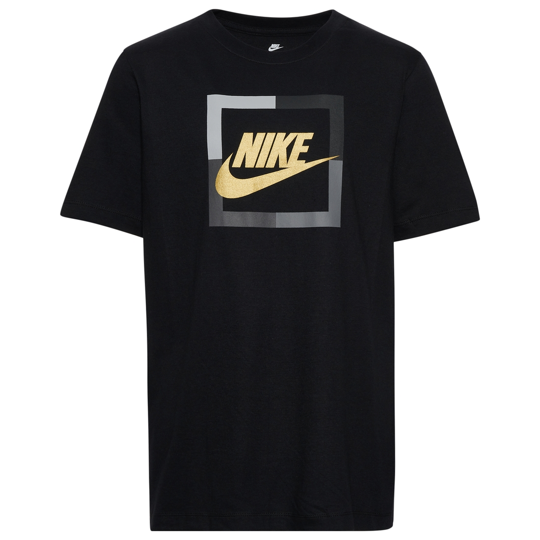 Boys black and gold nike shirt on sale