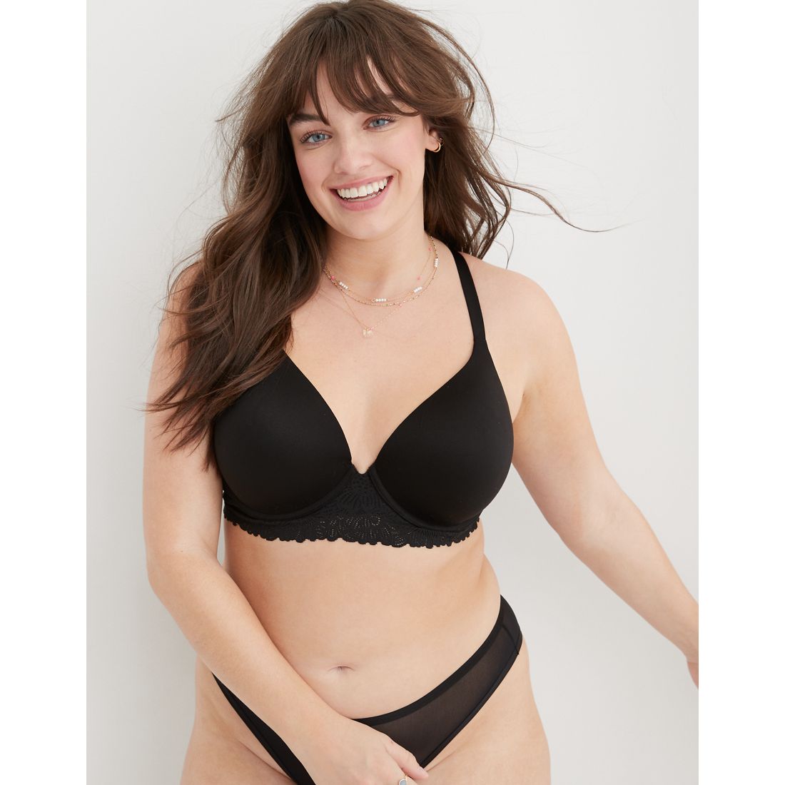 Aerie Sunnie Bloom Lace Full Coverage Lightly Lined Bra
