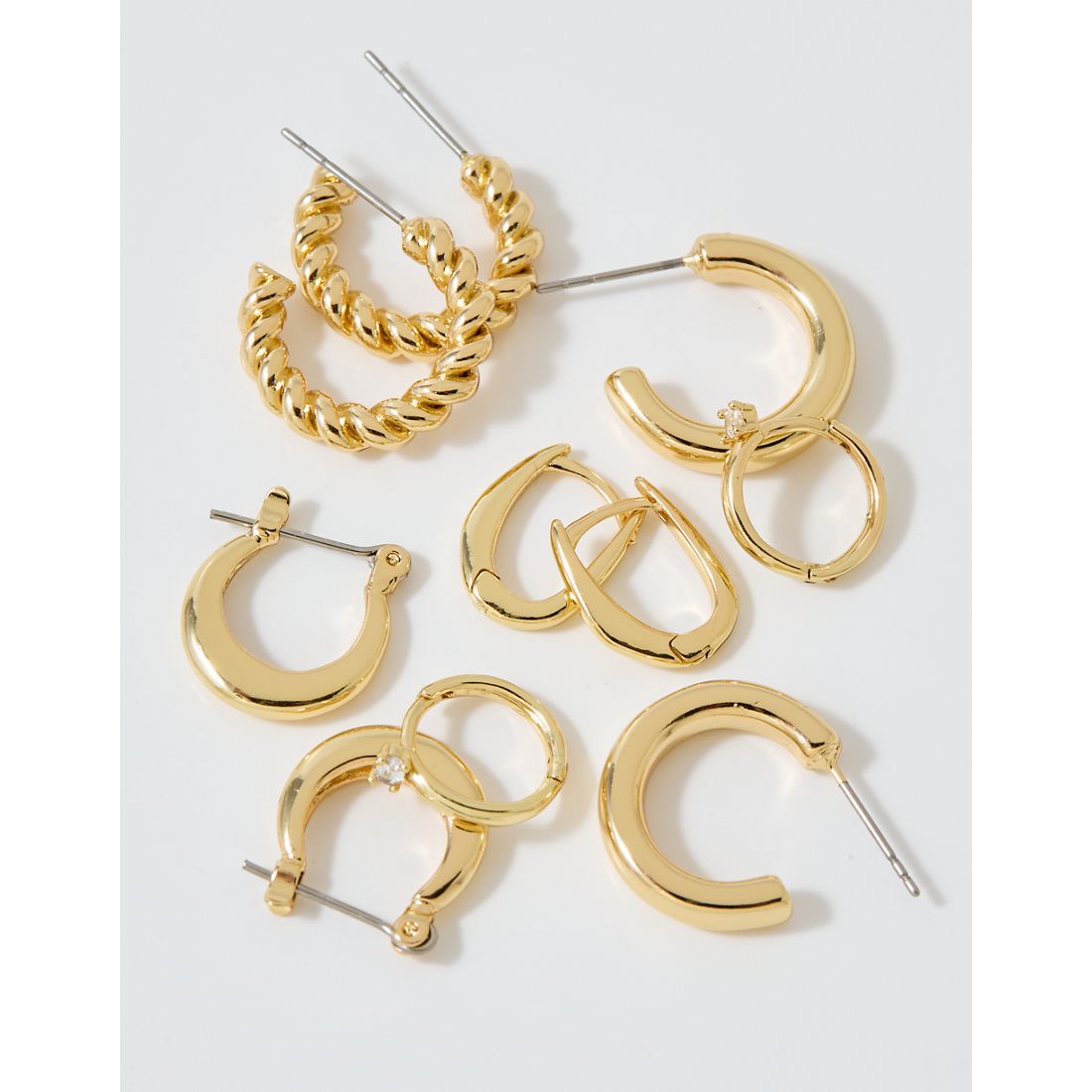Aerie Basic Hoop Earrings 5-Pack
