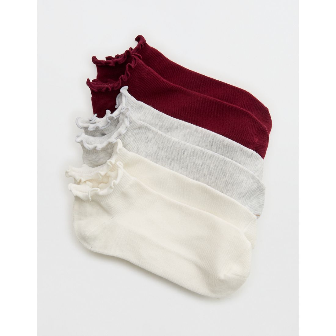 Aerie Ruffle Ankle Sock 3-Pack