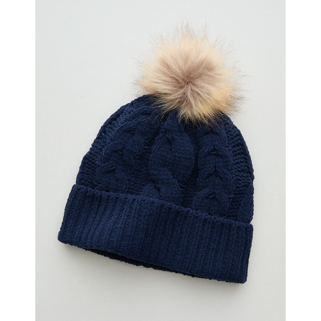 Aerie Cable Pom Beanie