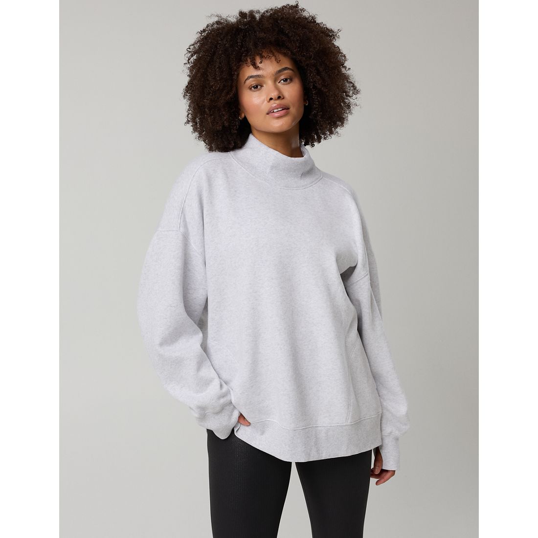 Offline Cloud Fleece Oversized Mockneck Sweatshirt