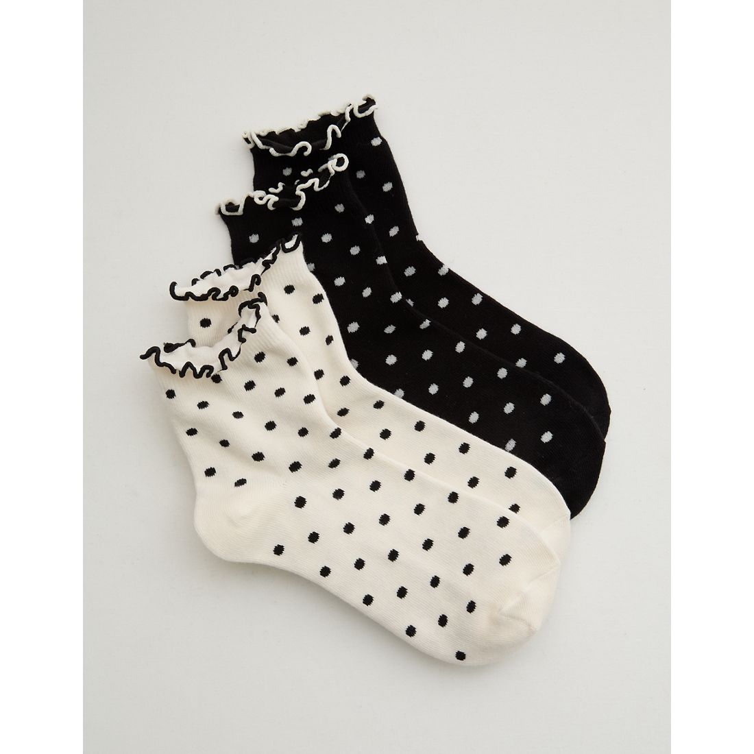 Aerie Ruffle Quarter Sock 2-Pack
