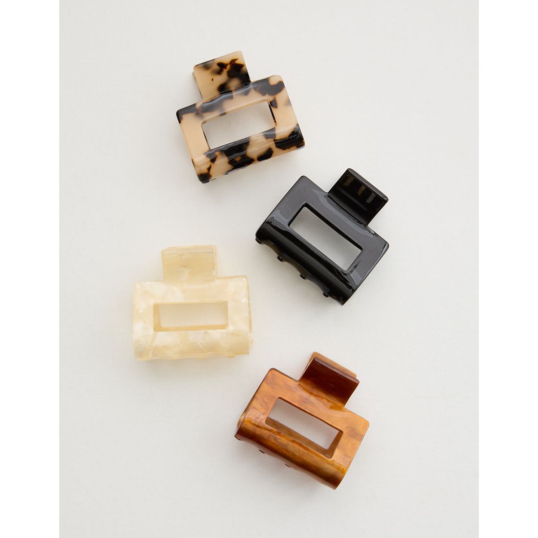 Aerie Square Claw Clip 4-Pack
