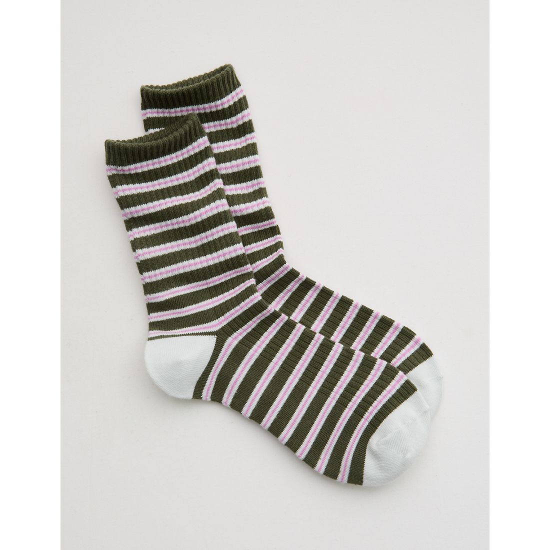 Aerie Ribbed Cotton Crew Socks