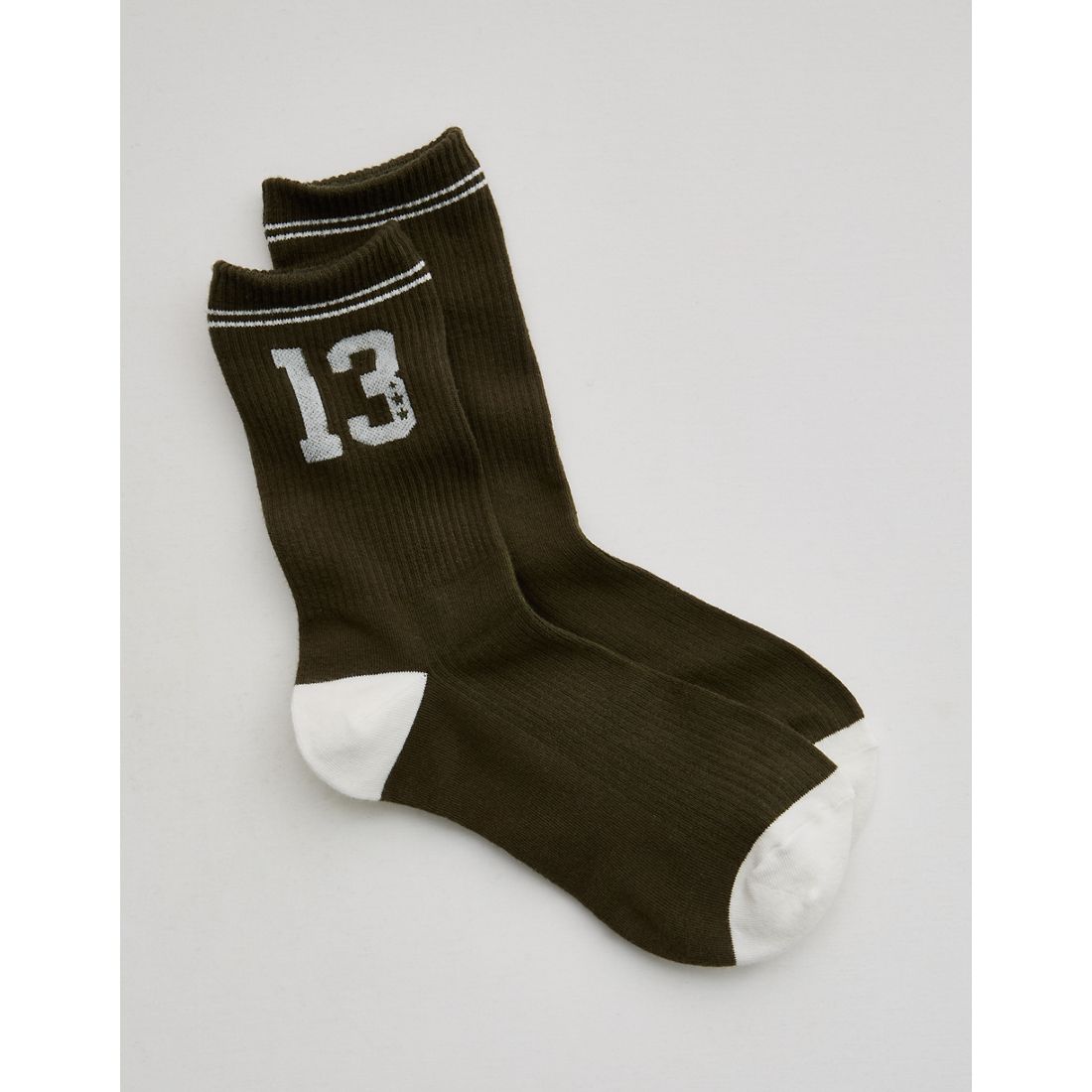 Aerie Ribbed Cotton Crew Socks