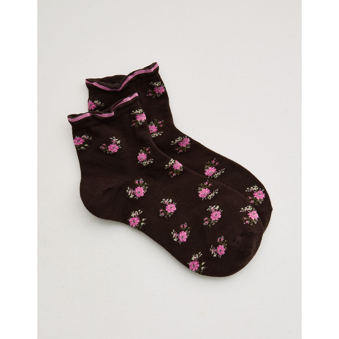Aerie Mini Ruffle Quarter Socks