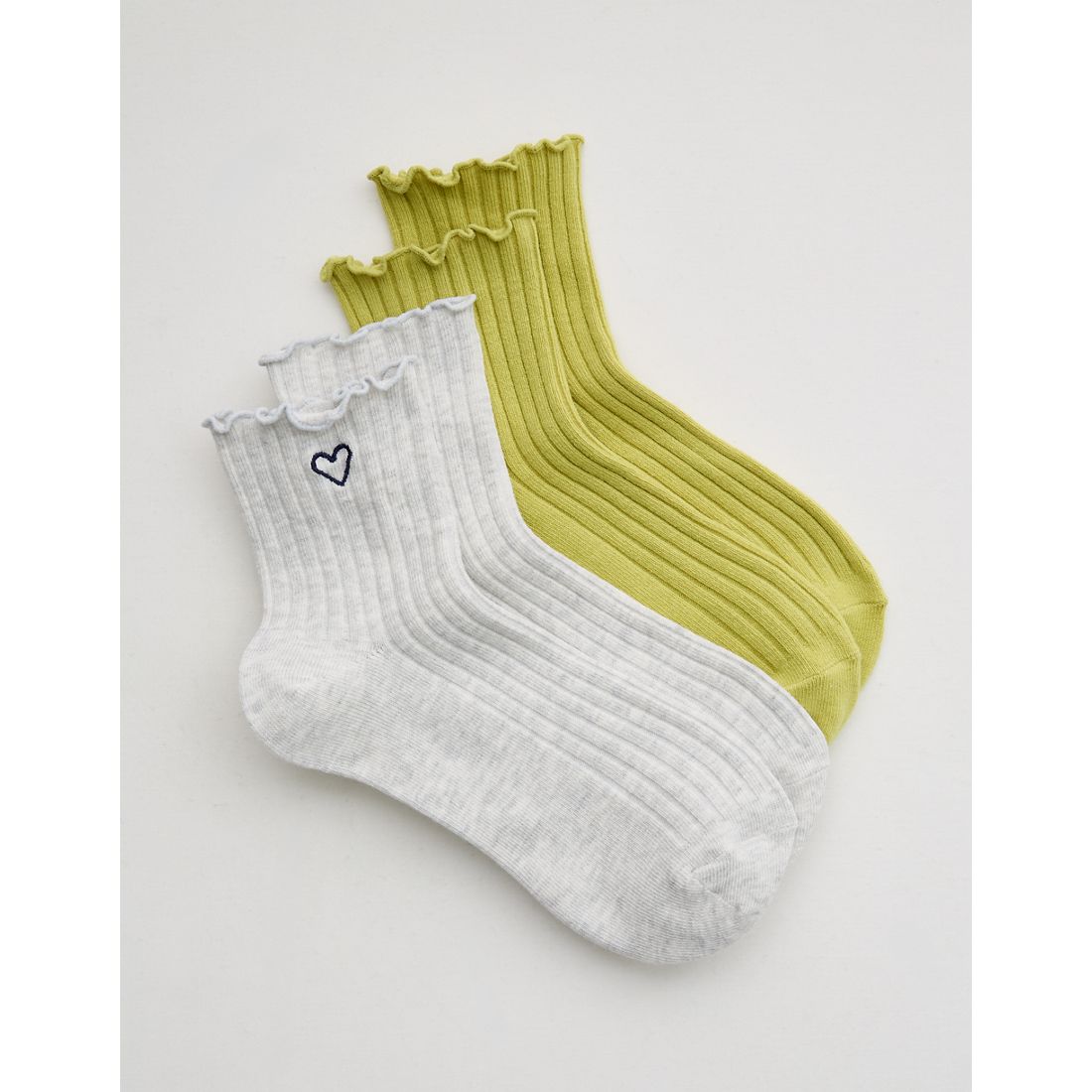 Aerie Ruffle Quarter Sock 2-Pack