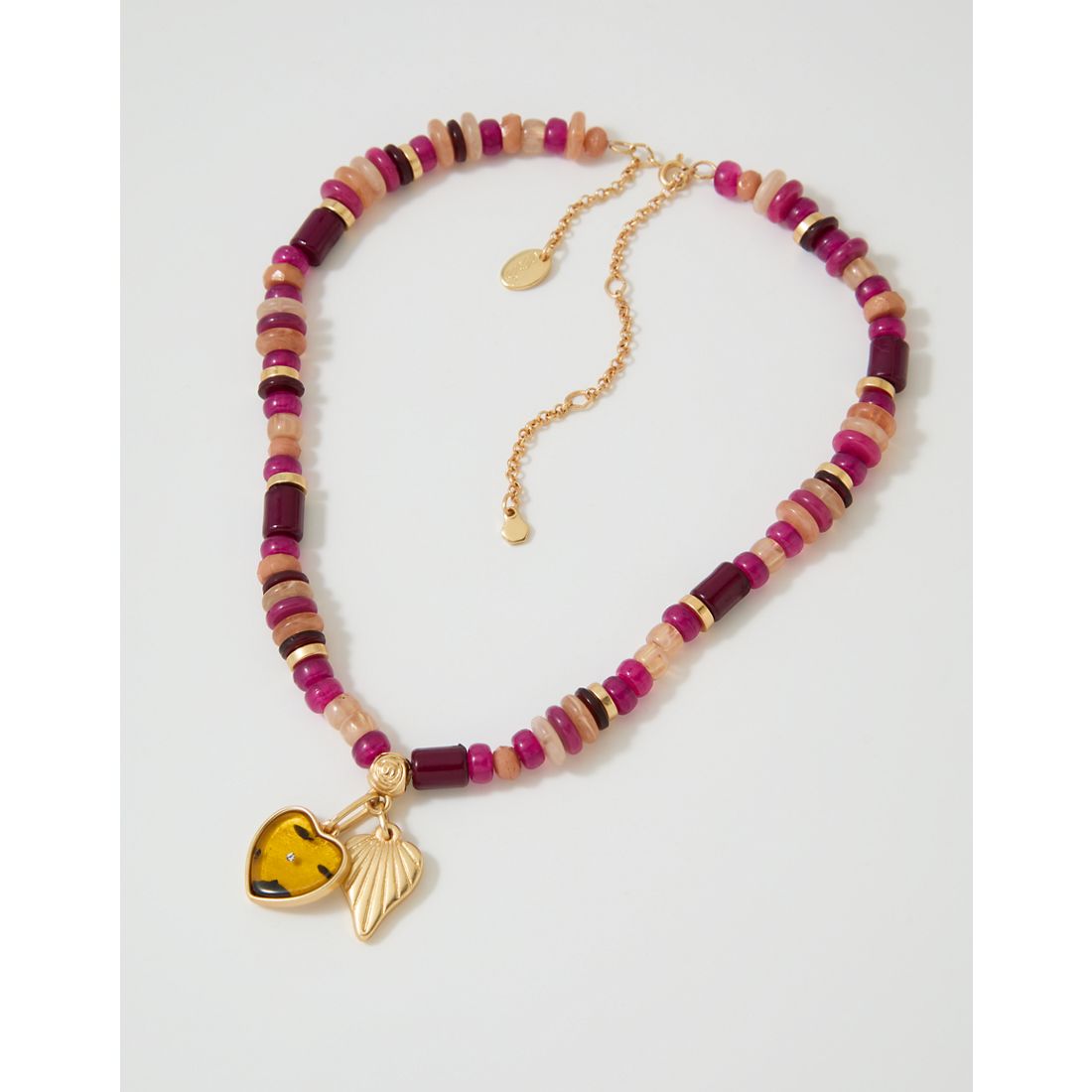 Aerie Chunky Beaded Charm Necklace