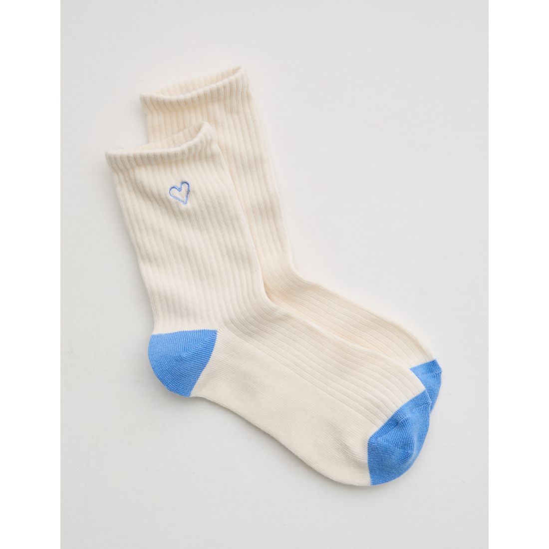 Aerie Ribbed Cotton Crew Socks