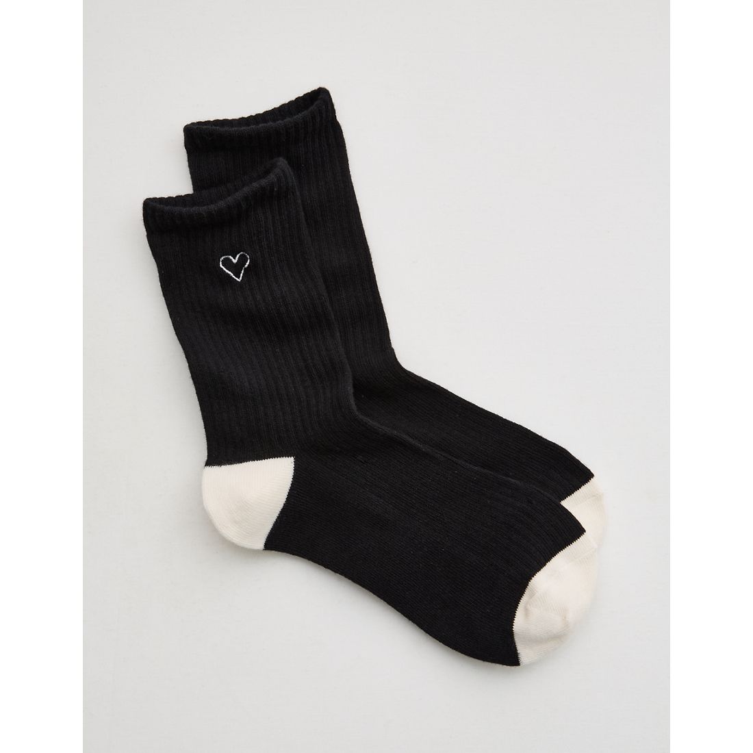 Aerie Ribbed Cotton Crew Socks