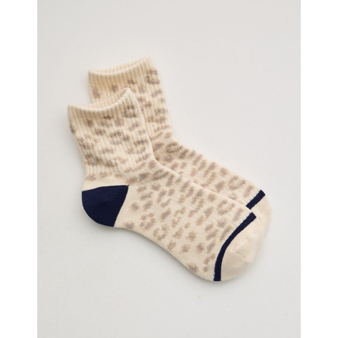 Aerie Ribbed Cotton Quarter Socks