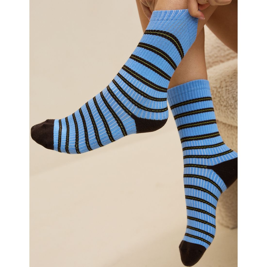 Aerie Striped Crew Socks