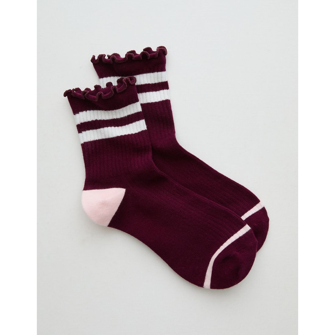 Aerie Ruffle Quarter Socks