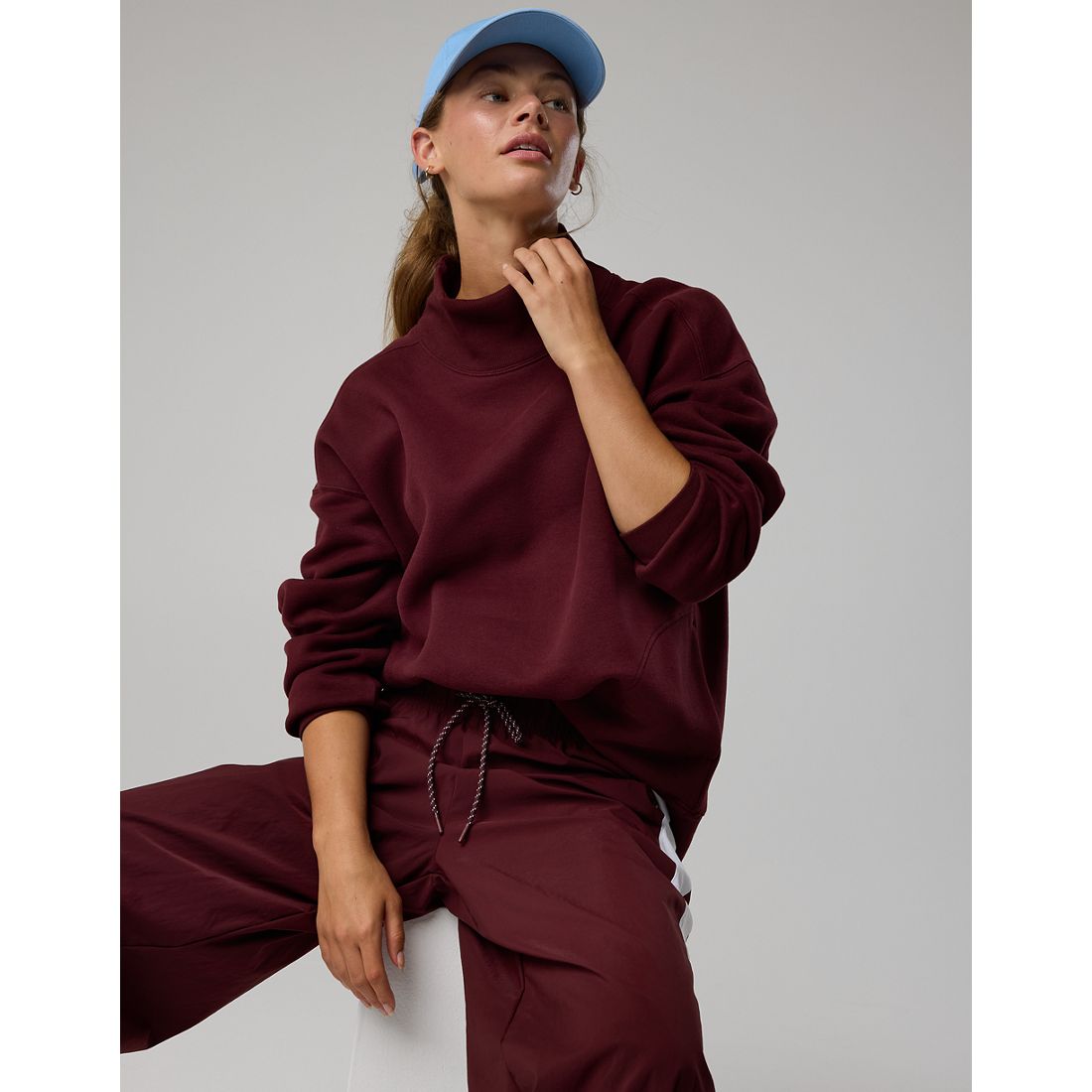 Offline Cloud Fleece Oversized Mockneck Sweatshirt
