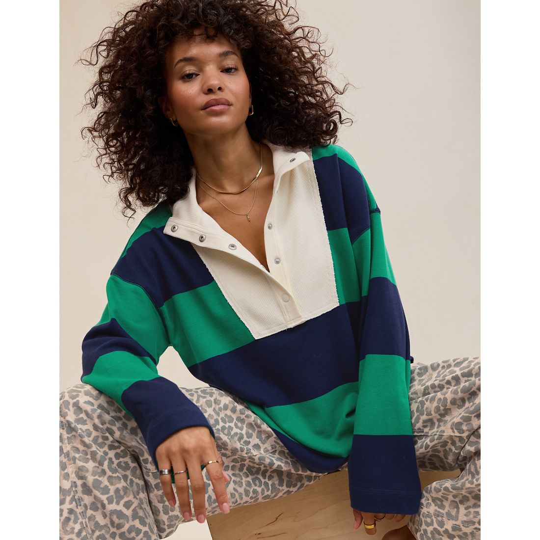 Aerie Quarter Snap Sweatshirt