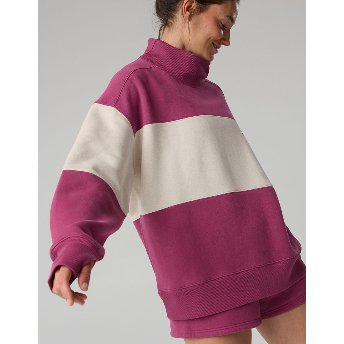 Offline Cloud Fleece Oversized Mockneck Sweatshirt