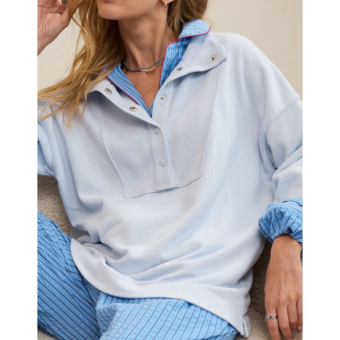 Aerie Quarter Snap Sweatshirt