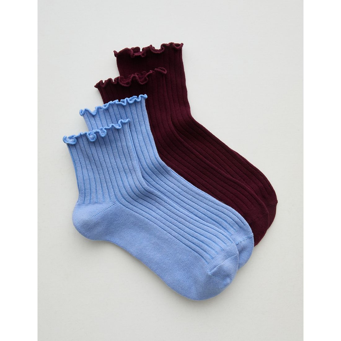 Aerie Ruffle Quarter Sock 2-Pack