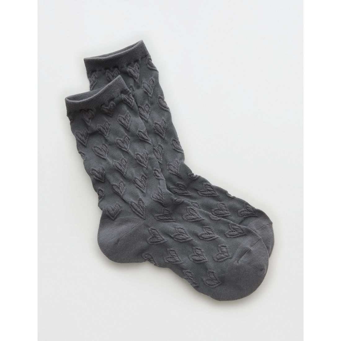 Aerie Puffy Heart Crew Socks