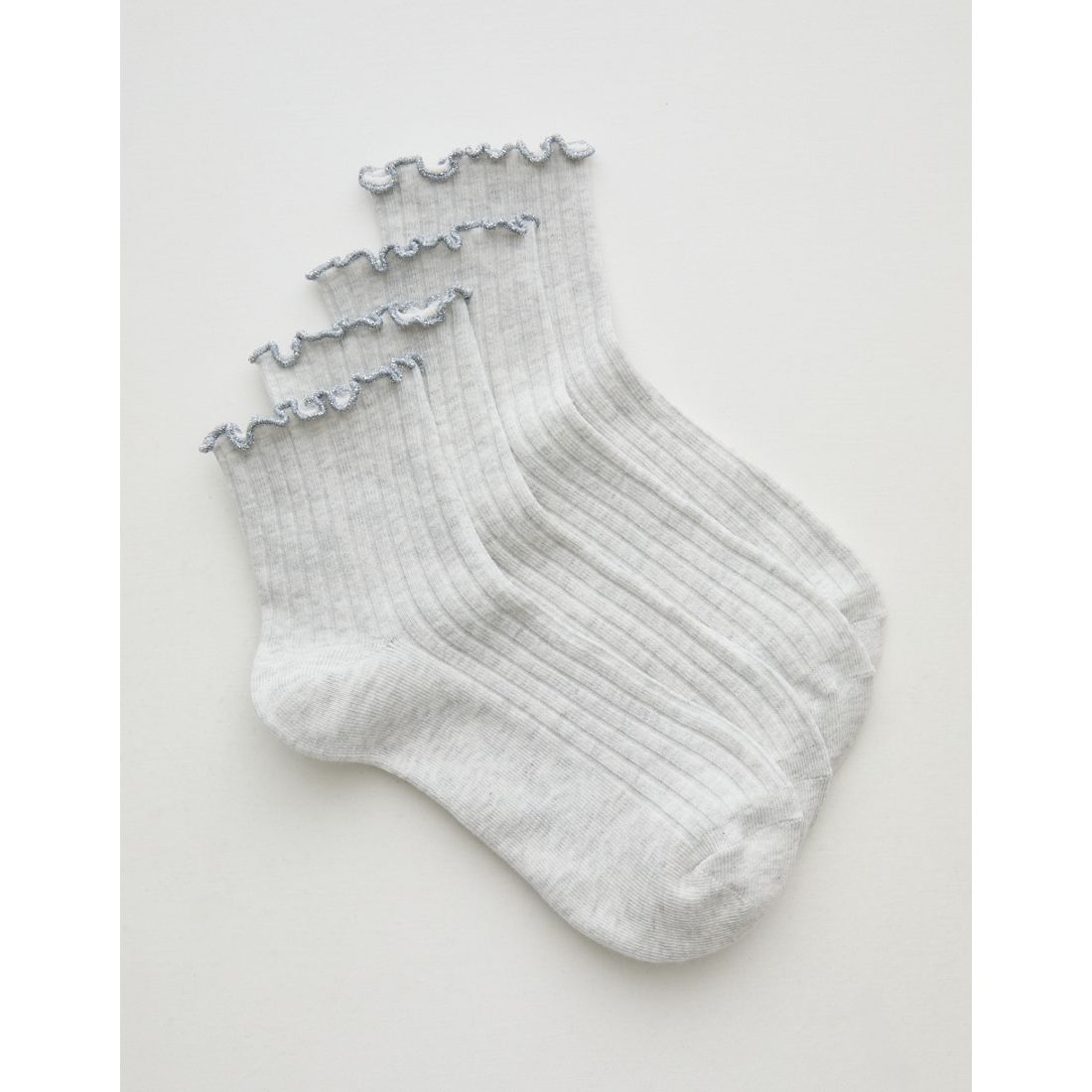 Aerie Ruffle Quarter Sock 2-Pack