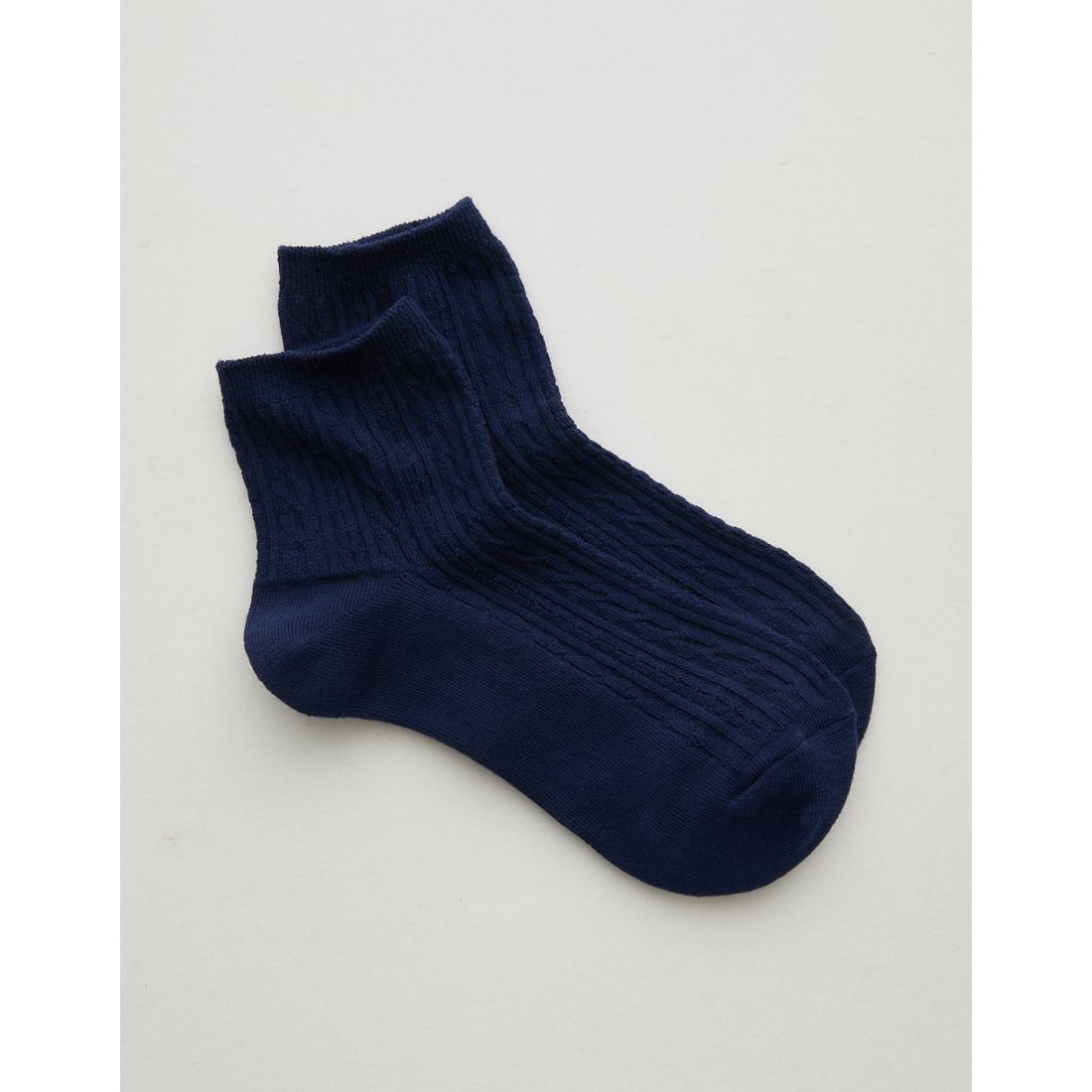 Aerie Cable Quarter Socks