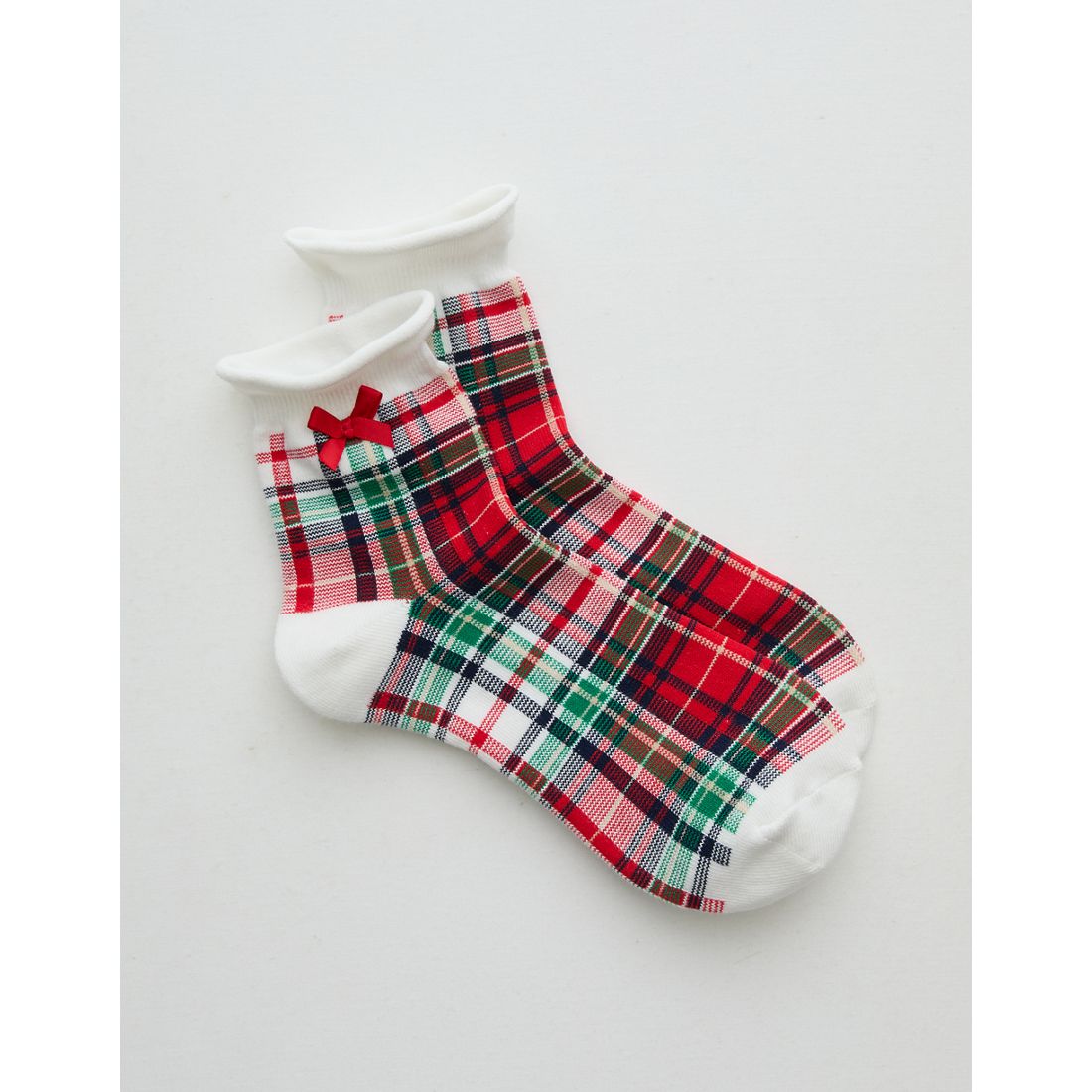 Aerie Rolled Edge Bow Quarter Socks