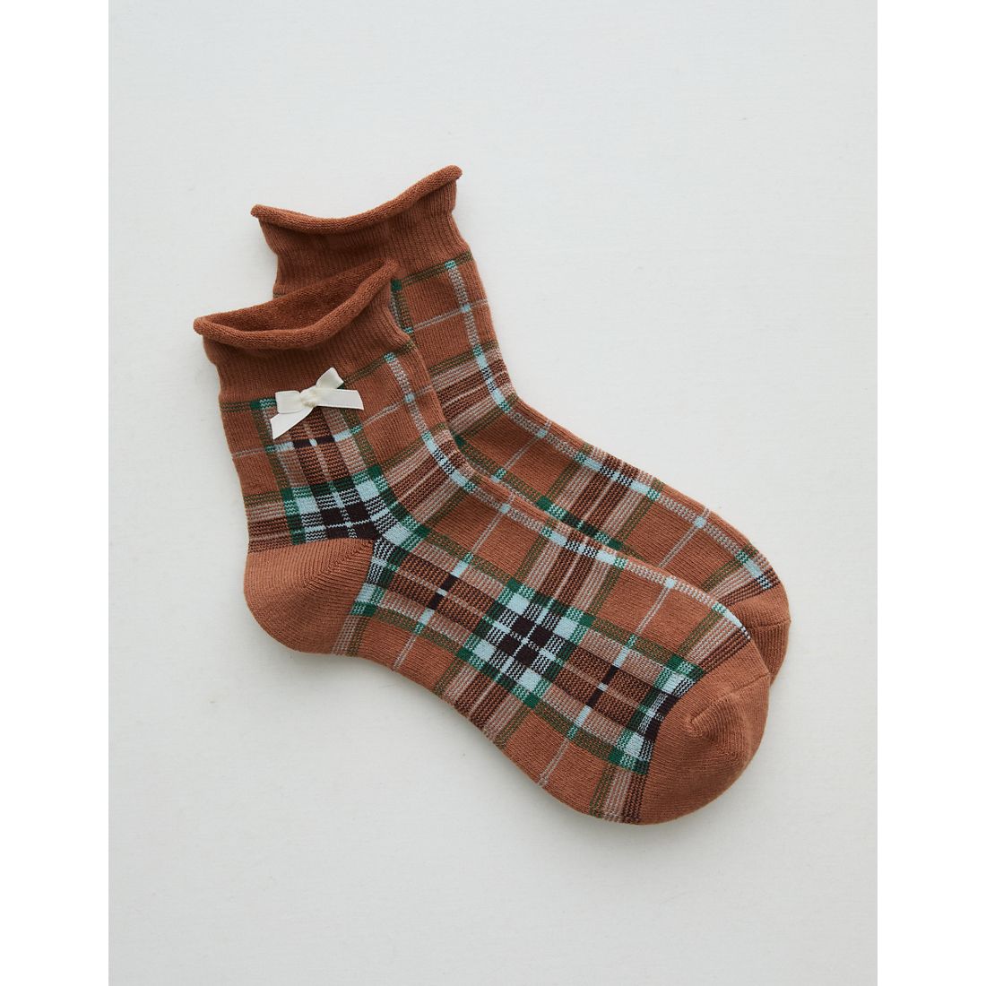 Aerie Rolled Edge Bow Quarter Socks
