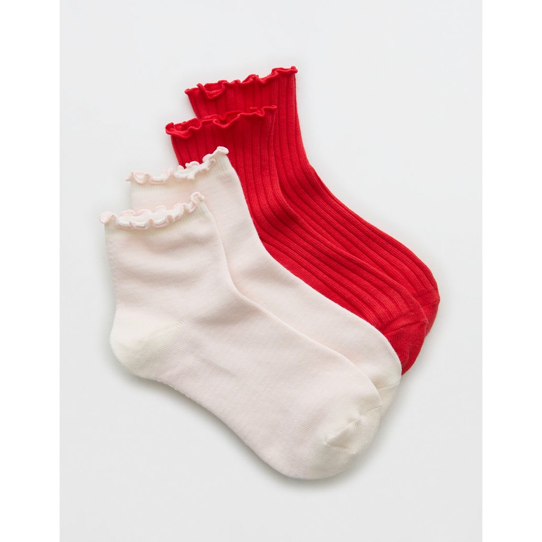 Aerie Ruffle Quarter Sock 2-Pack