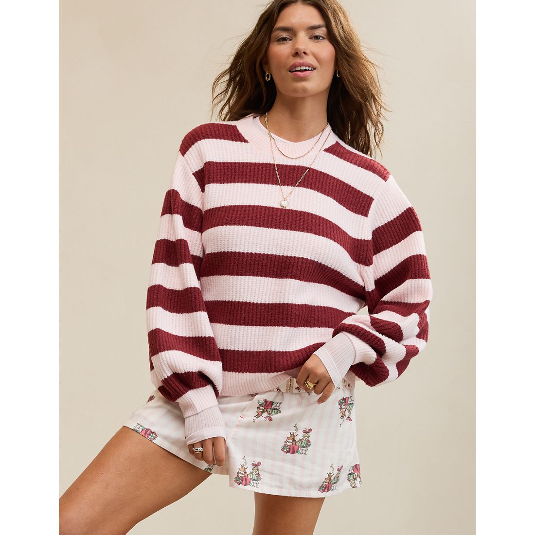 Aerie Bubble Crew Sweater