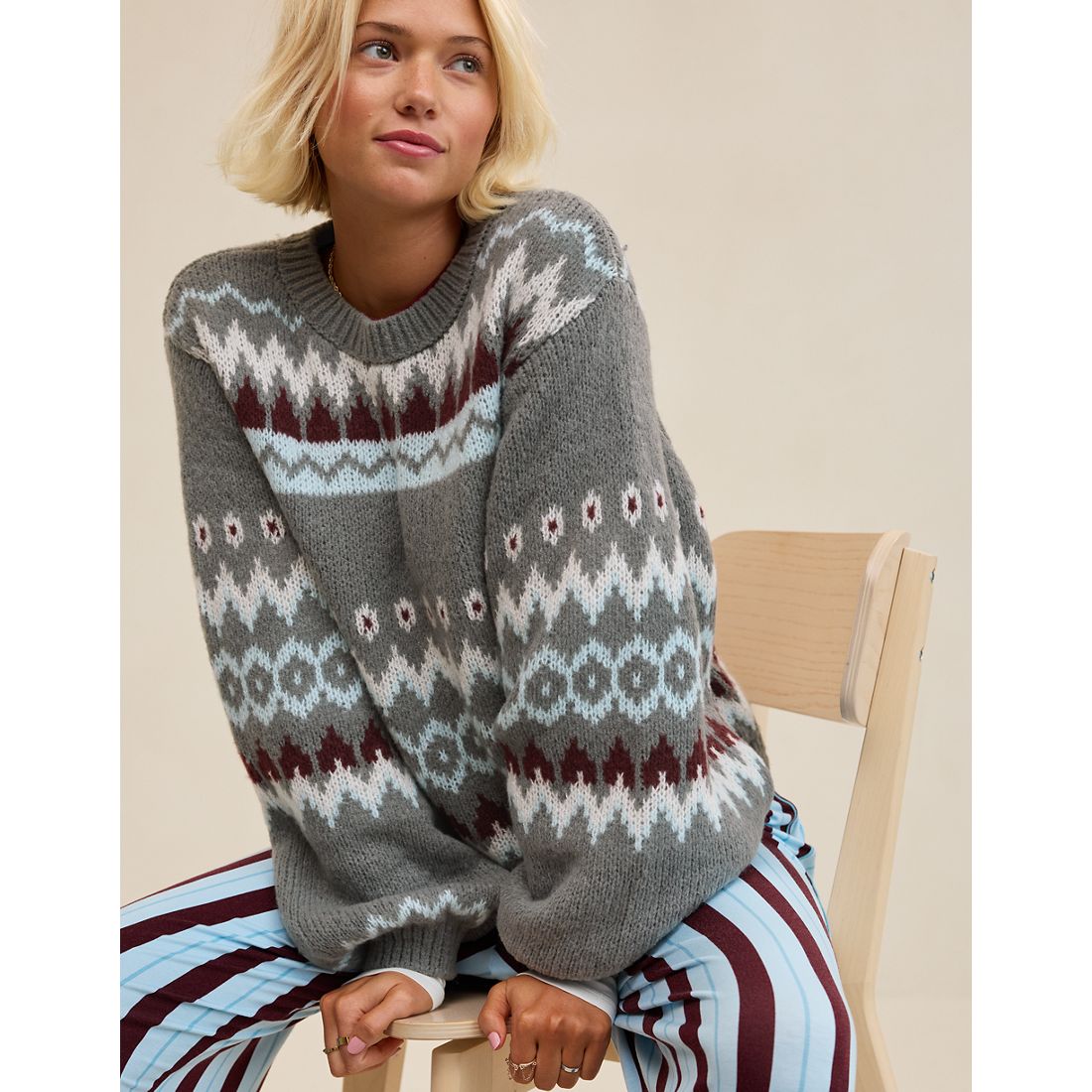 Aerie Bubble Crew Sweater