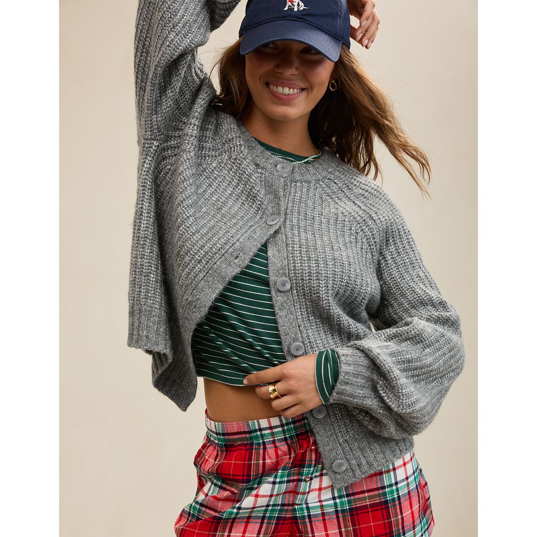 Aerie Ribbed Cardigan