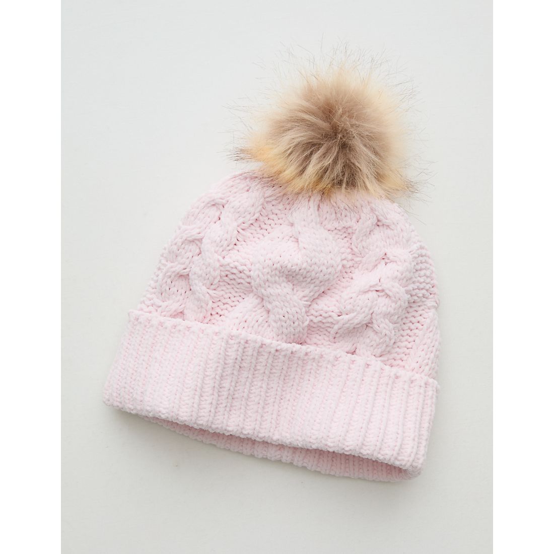Aerie Cable Pom Beanie