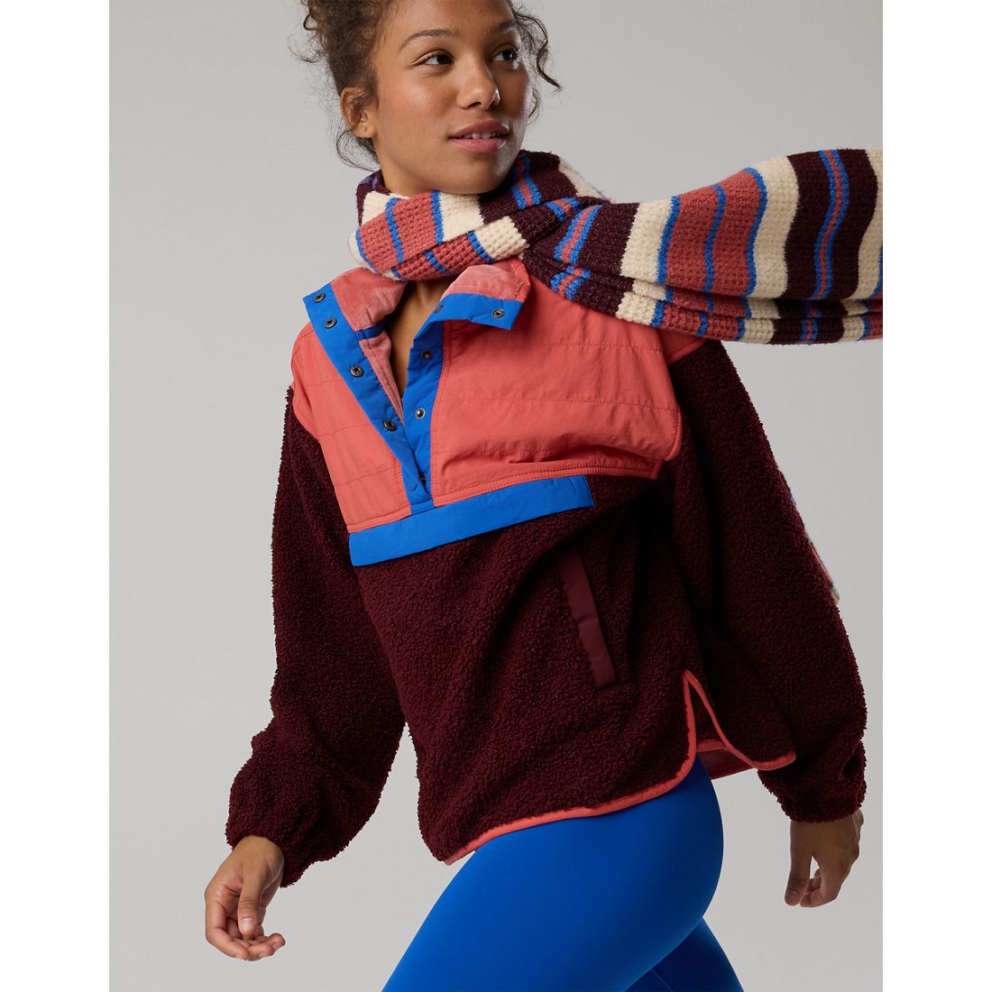 Offline Fluff Love Quarter Snap Jacket