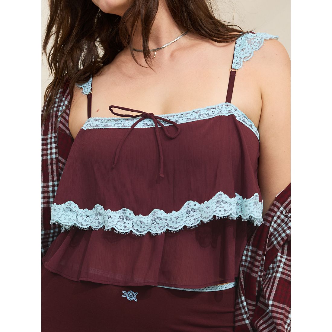 Aerie Show Off Romantic Flutter Top