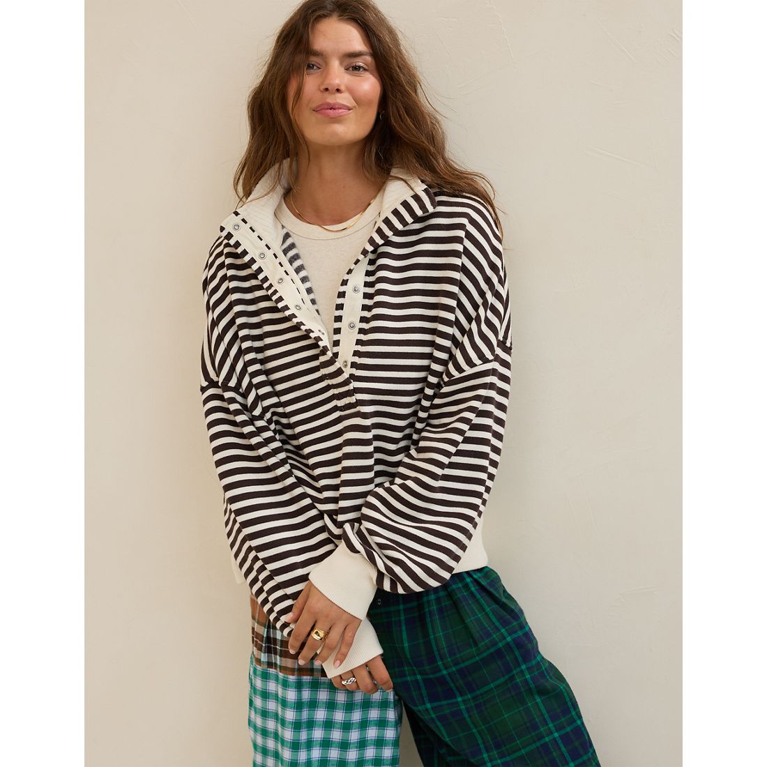 Aerie Oh Snap! Cropped Sweatshirt