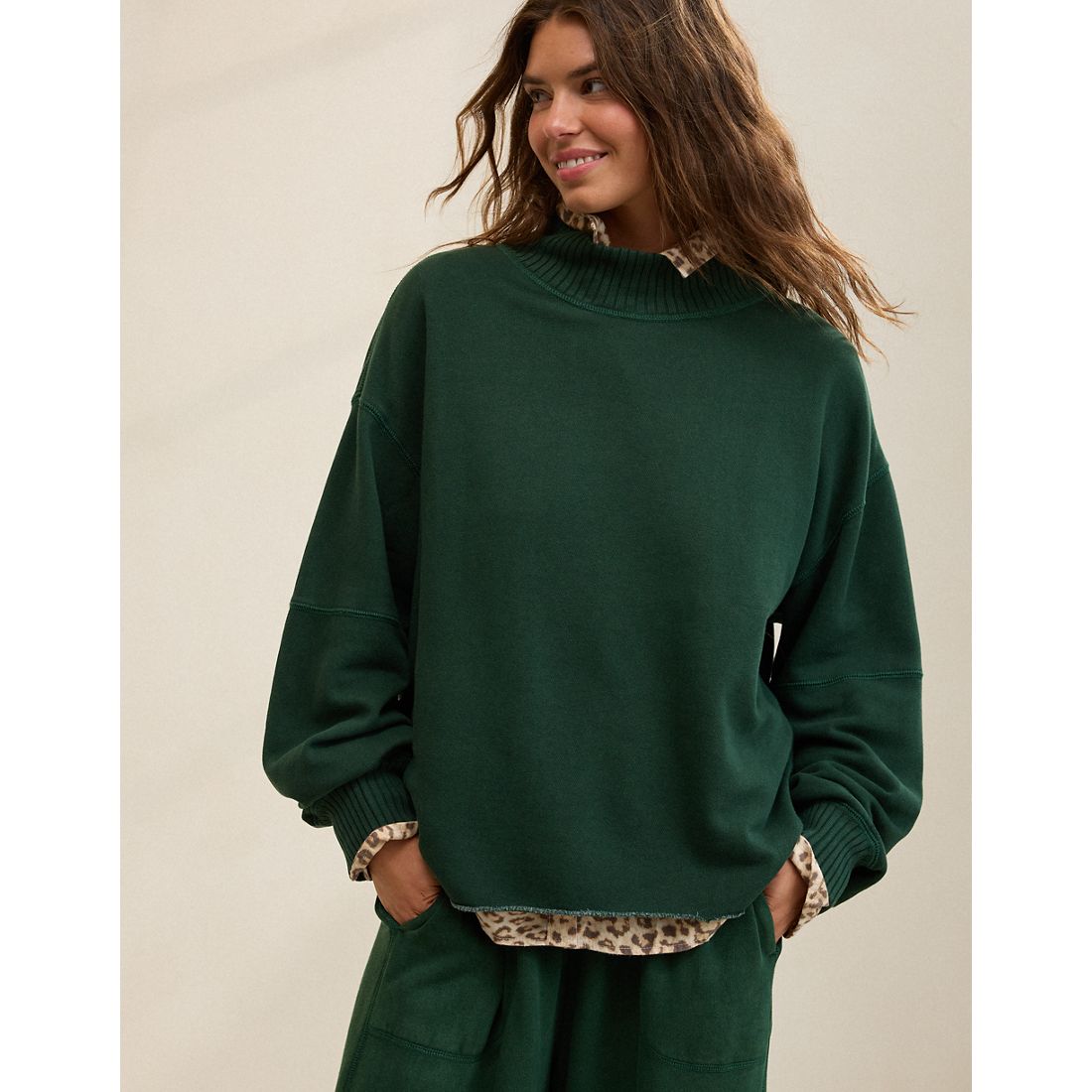 Aerie Layover Mockneck Sweatshirt