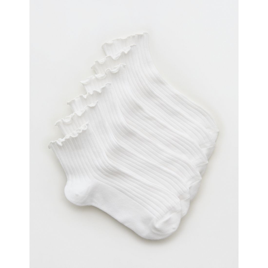Aerie Ruffle Quarter Sock 3-Pack